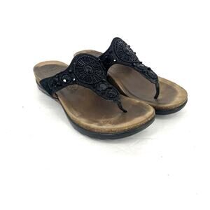 Dansko Pamela Beaded Leather Thong Sandal Women's Size Eu 40 US 9.5 - 10